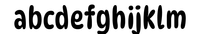 DynaPuff Condensed Regular Font LOWERCASE