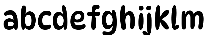 DynaPuff SemiCondensed Regular Font LOWERCASE