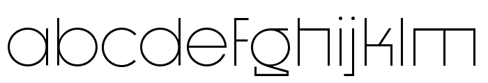 Dystopian Ligth Font LOWERCASE