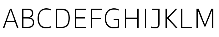 Ebony Thin Font UPPERCASE