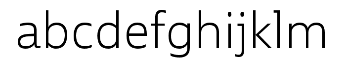 Ebony Thin Font LOWERCASE