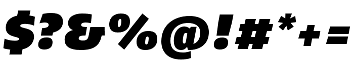 Ebony Ultrablack Italic Font OTHER CHARS