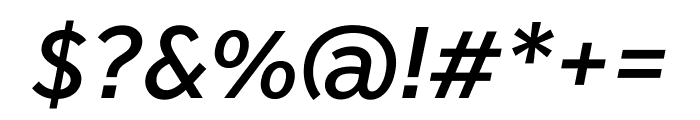 Effra CC Medium Italic Font OTHER CHARS