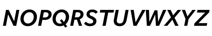 Effra CC SemiBold Italic Font UPPERCASE