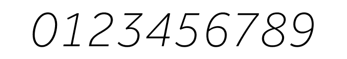 Effra CC Thin Italic Font OTHER CHARS