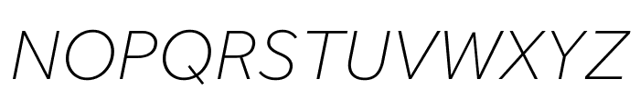 Effra CC Thin Italic Font UPPERCASE