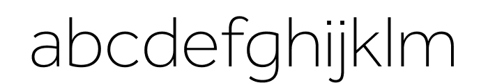 Effra CC Thin Font LOWERCASE