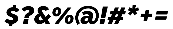 Effra CC XBold Italic Font OTHER CHARS