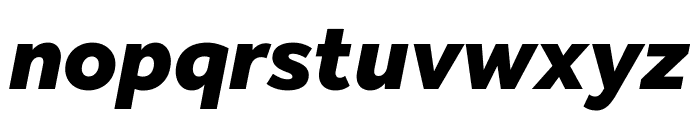 Effra CC XBold Italic Font LOWERCASE