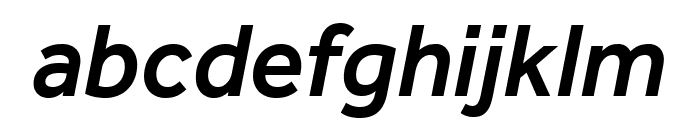 Effra Medium Italic Font LOWERCASE
