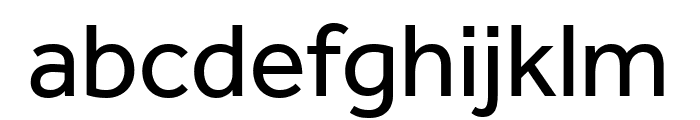 Effra Regular Font LOWERCASE