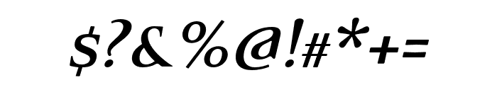 Eidetic Neo OT Bold Italic Font OTHER CHARS