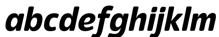 Eigerdals Black Italic Font LOWERCASE