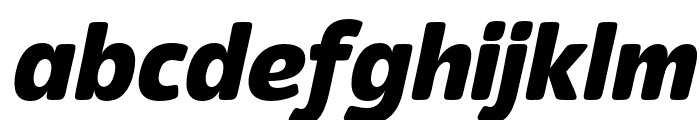 Eigerdals Heavy Italic Font LOWERCASE