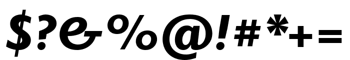 Elido Black Italic Font OTHER CHARS