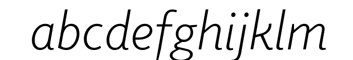 Elido Light Italic Font LOWERCASE