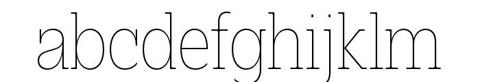 Elizeth Condensed Thin Font LOWERCASE