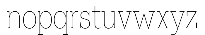 Elizeth Condensed Thin Font LOWERCASE