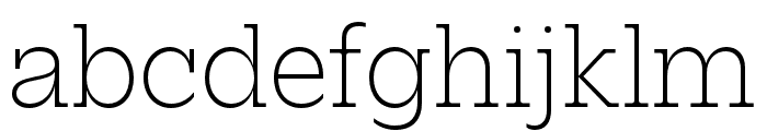 Elizeth Extralight Font LOWERCASE