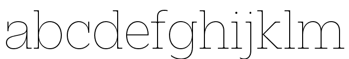 Elizeth Thin Font LOWERCASE