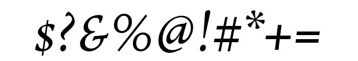 Elmhurst Italic Font OTHER CHARS