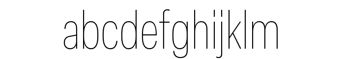 Elza Condensed Light Font LOWERCASE