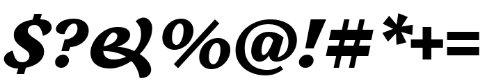 Embury Text Black Italic Font OTHER CHARS