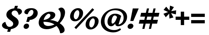 Embury Text Bold Italic Font OTHER CHARS