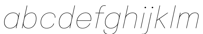 Epilogue Thin Italic Font LOWERCASE