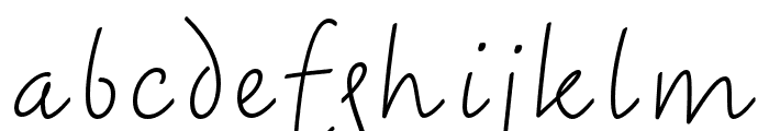 Eric Machat Script Thin Font LOWERCASE