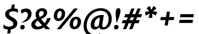 Eric Machat SemiBold Italic Font OTHER CHARS