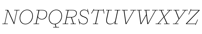 Ernst ExtraLight Italic Font UPPERCASE