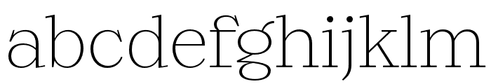 Ernst ExtraLight Font LOWERCASE