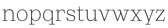 Ernst ExtraLight Font LOWERCASE