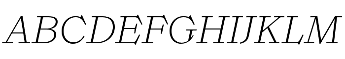 Ernst Light Italic Font UPPERCASE