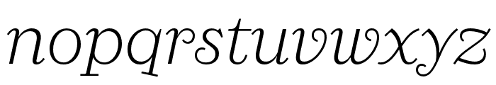 Ernst Light Italic Font LOWERCASE