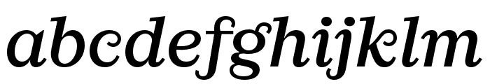 Ernst Medium Italic Font LOWERCASE