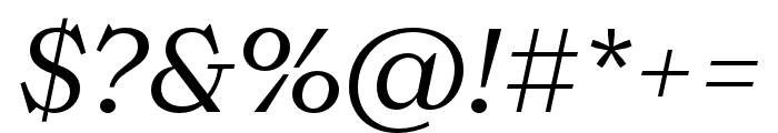 Ernst Regular Italic Font OTHER CHARS