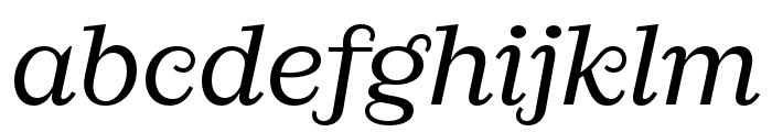 Ernst Regular Italic Font LOWERCASE