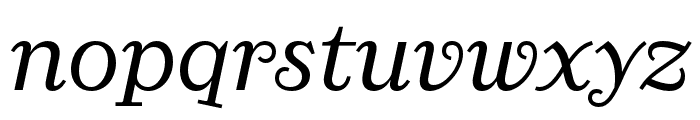 Ernst Regular Italic Font LOWERCASE