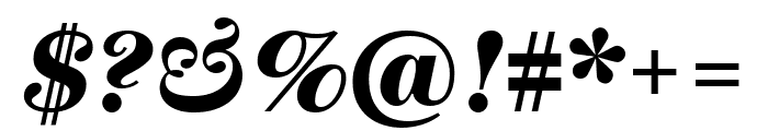 Escrow BlackItalic Font OTHER CHARS