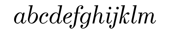 Escrow Condensed Light Italic Font LOWERCASE
