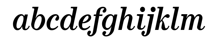 Escrow Text Semi Bold Italic Font LOWERCASE