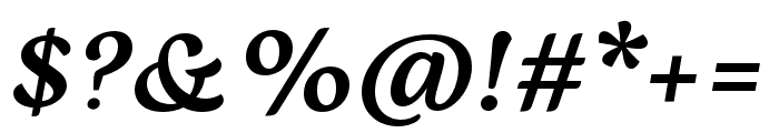 Eskorte Latin Semibold Italic Font OTHER CHARS