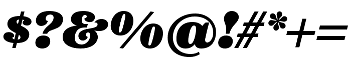 Etna Black Italic Font OTHER CHARS