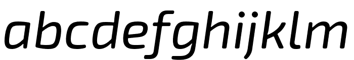 Exo Soft Italic Font LOWERCASE