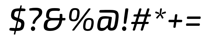 Exo Soft Medium Italic Font OTHER CHARS