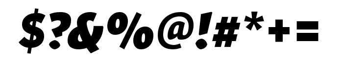 Expo Sans Pro Black Italic Font OTHER CHARS
