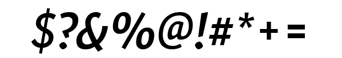 Expo Sans Pro Semibold Italic Font OTHER CHARS