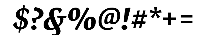 Expo Serif Pro Bold Italic Font OTHER CHARS